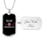 Tonkinese Cat Loves Necklace Stainless Steel or 18k Gold Dog Tag 24-Express Your Love Gifts