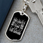 Too Lightly Of Sin Keychain Stainless Steel or 18k Gold Dog Tag Keyring-Express Your Love Gifts
