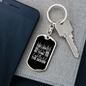 Too Lightly Of Sin Keychain Stainless Steel or 18k Gold Dog Tag Keyring-Express Your Love Gifts