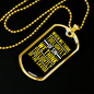 Too Lightly Of The Savior Christian Necklace Stainless Steel or 18k Gold Dog Tag 24" Chain-Express Your Love Gifts