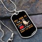 Top Secret Job Necklace Stainless Steel or 18k Gold Dog Tag 24" Chain-Express Your Love Gifts