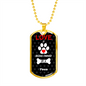 Tosa Love Is Stainless Steel or 18k Gold Dog Tag 24" Chain-Express Your Love Gifts