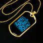 Touch And Agree Christian Necklace Stainless Steel or 18k Gold Dog Tag 24" Chain-Express Your Love Gifts