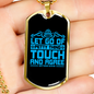 Touch And Agree Christian Necklace Stainless Steel or 18k Gold Dog Tag 24" Chain-Express Your Love Gifts