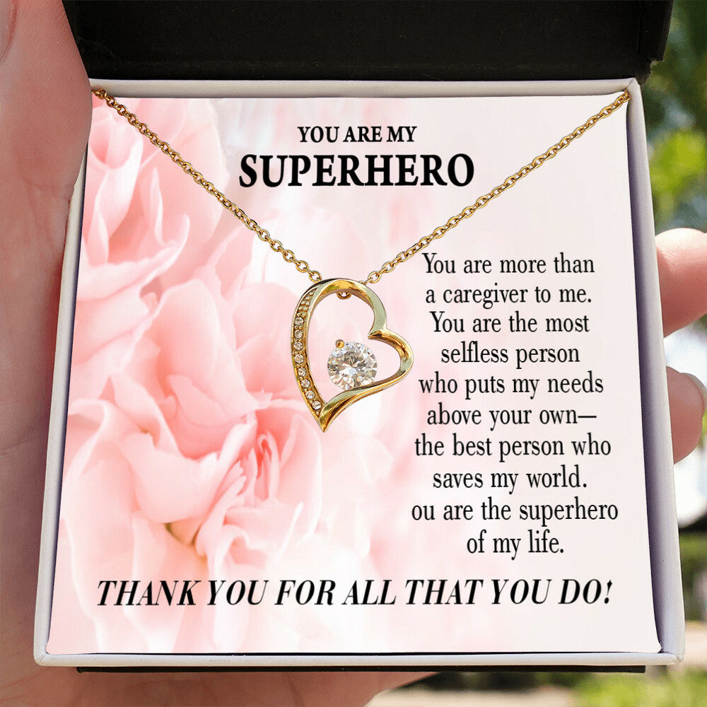 Touching Healthcare Medical Worker Nurse Appreciation Gift Forever Necklace w Message Card-Express Your Love Gifts