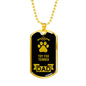 Toy Fox Terrier Dad Dog Necklace Stainless Steel or 18k Gold Dog Tag W 24" Dog Owner Lover-Express Your Love Gifts