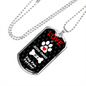 Toy Fox Terrier Love Is Stainless Steel or 18k Gold Dog Tag 24" Chain-Express Your Love Gifts