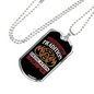 Tradition Dedication Sacrifice Firefighter Gift Stainless Steel or 18k Gold Dog Tag 24" Chain-Express Your Love Gifts