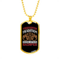 Tradition Dedication Sacrifice Firefighter Gift Stainless Steel or 18k Gold Dog Tag 24" Chain-Express Your Love Gifts