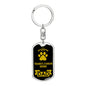 Transylvanian Hound Keychain Stainless Steel or 18k Gold-Express Your Love Gifts