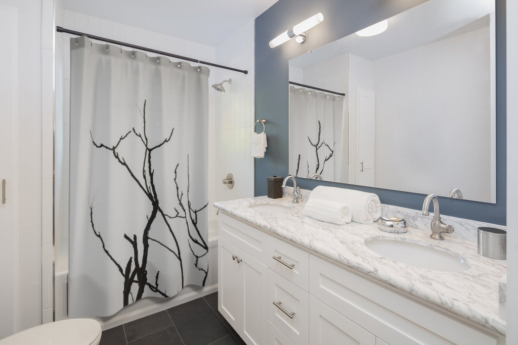 Tree Againts Sky Stylish Design 71" x 74" Elegant Waterproof Shower Curtain for a Spa-like Bathroom Paradise Exceptional Craftsmanship-Express Your Love Gifts