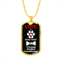 Treeing Walker Coonhound Love Is Stainless Steel or 18k Gold Dog Tag 24" Chain-Express Your Love Gifts