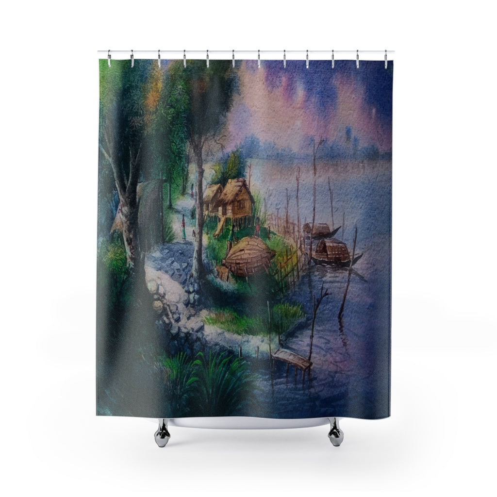 Trees Abstract Natural Stylish Design 71" x 74" Elegant Waterproof Shower Curtain for a Spa-like Bathroom Paradise Exceptional Craftsmanship-Express Your Love Gifts