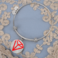 Tron (TRX) Bracelet Stainless Steel or 18k Gold Circle Bangle-Express Your Love Gifts