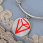 Tron (TRX) Bracelet Stainless Steel or 18k Gold Circle Bangle-Express Your Love Gifts