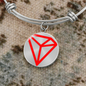 Tron (TRX) Bracelet Stainless Steel or 18k Gold Circle Bangle-Express Your Love Gifts