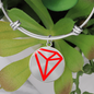 Tron (TRX) Bracelet Stainless Steel or 18k Gold Circle Bangle-Express Your Love Gifts
