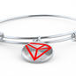 Tron (TRX) Bracelet Stainless Steel or 18k Gold Circle Bangle-Express Your Love Gifts
