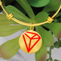 Tron (TRX) Bracelet Stainless Steel or 18k Gold Circle Bangle-Express Your Love Gifts