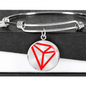 Tron (TRX) Bracelet Stainless Steel or 18k Gold Circle Bangle-Express Your Love Gifts
