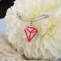 Tron (TRX) Bracelet Stainless Steel or 18k Gold Circle Bangle-Express Your Love Gifts