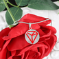 Tron (TRX) Circle Necklace Stainless Steel or 18k Gold 18-22"-Express Your Love Gifts