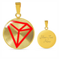 Tron (TRX) Circle Necklace Stainless Steel or 18k Gold 18-22"-Express Your Love Gifts