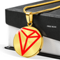 Tron (TRX) Circle Necklace Stainless Steel or 18k Gold 18-22"-Express Your Love Gifts