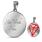 Tron (TRX) Circle Necklace Stainless Steel or 18k Gold 18-22"-Express Your Love Gifts