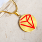 Tron (TRX) Circle Necklace Stainless Steel or 18k Gold 18-22"-Express Your Love Gifts