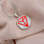 Tron (TRX) Circle Necklace Stainless Steel or 18k Gold 18-22"-Express Your Love Gifts