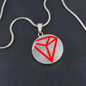 Tron (TRX) Circle Necklace Stainless Steel or 18k Gold 18-22"-Express Your Love Gifts