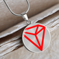 Tron (TRX) Circle Necklace Stainless Steel or 18k Gold 18-22"-Express Your Love Gifts
