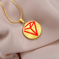 Tron (TRX) Circle Necklace Stainless Steel or 18k Gold 18-22"-Express Your Love Gifts