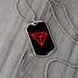 Tron (TRX Crypto Necklace Stainless Steel or 18k Gold Dog Tag 24" Chain-Express Your Love Gifts