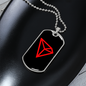 Tron (TRX Crypto Necklace Stainless Steel or 18k Gold Dog Tag 24" Chain-Express Your Love Gifts