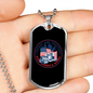 Troops And Truckers Dog Tag Stainless Steel or 18k Gold 24" Chain-Express Your Love Gifts