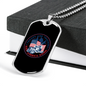 Troops And Truckers Dog Tag Stainless Steel or 18k Gold 24" Chain-Express Your Love Gifts