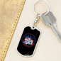 Troops And Truckers Swivel Keychain Dog Tag Stainless Steel or 18k Gold-Express Your Love Gifts