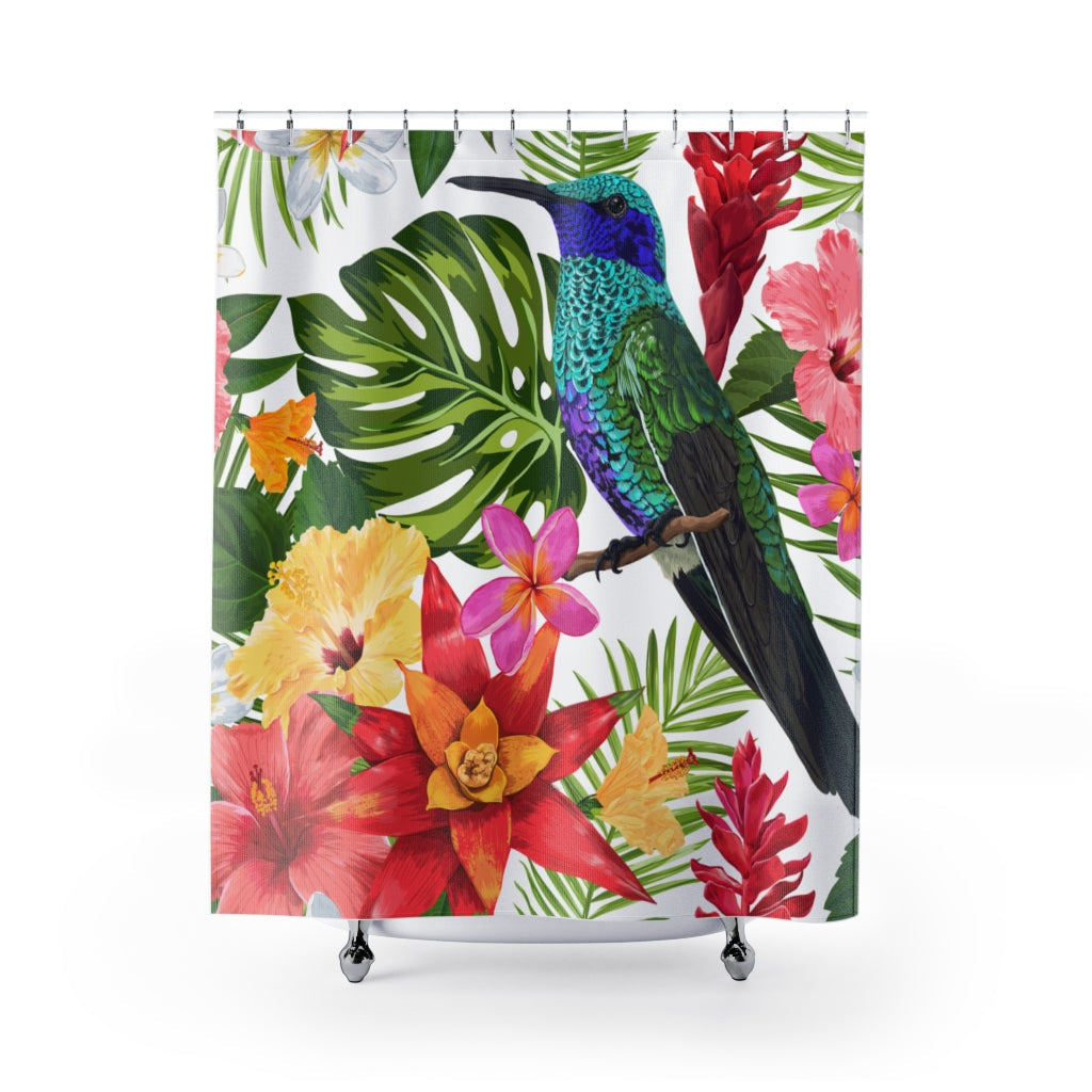 Tropical Seamless Pattern Stylish Design 71" x 74" Elegant Waterproof Shower Curtain for a Spa-like Bathroom Paradise Exceptional Craftsmanship-Express Your Love Gifts