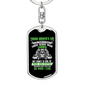 Truck Driver'S Life Swivel Keychain Dog Tag Stainless Steel or 18k Gold-Express Your Love Gifts