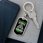 Truck Driver'S Life Swivel Keychain Dog Tag Stainless Steel or 18k Gold-Express Your Love Gifts
