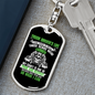 Truck Driver'S Life Swivel Trucker Keychain Dog Tag Stainless Steel or 18k Gold-Express Your Love Gifts