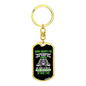 Truck Driver'S Life Swivel Trucker Keychain Dog Tag Stainless Steel or 18k Gold-Express Your Love Gifts