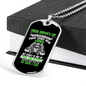 Truck Driver's Life Trucker Dog Tag Stainless Steel or 18k Gold 24" Chain-Express Your Love Gifts