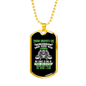 Truck Driver's Life Trucker Dog Tag Stainless Steel or 18k Gold 24" Chain-Express Your Love Gifts
