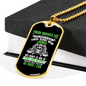 Truck Driver's Life Trucker Dog Tag Stainless Steel or 18k Gold 24" Chain-Express Your Love Gifts