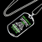 Truck Driver's Life Trucker Dog Tag Stainless Steel or 18k Gold 24" Chain-Express Your Love Gifts