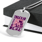 Trucker Babe On The Road Dog Tag Stainless Steel or 18k Gold 24" Chain-Express Your Love Gifts