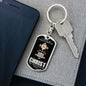 Trucker Christian Dog Tag Pendant Keychain Stainless Steel or 18k Gold-Express Your Love Gifts
